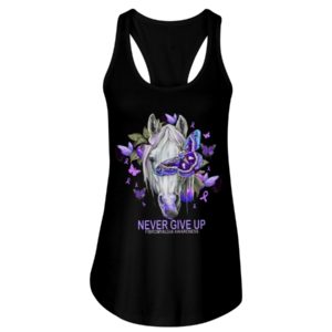 Never Give Up Fibromyalgia Awareness Shirt