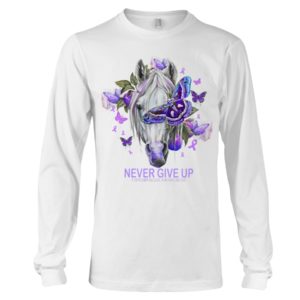 Never Give Up Fibromyalgia Awareness Shirt
