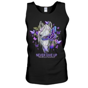Never Give Up Fibromyalgia Awareness Shirt
