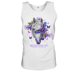 Never Give Up Fibromyalgia Awareness Shirt