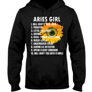 Sunflower Aries Girl: 1 Will Keep It Real 100%, 2 Prideful Shirt