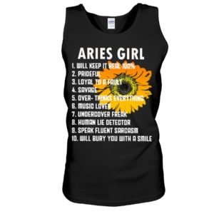 Sunflower Aries Girl: 1 Will Keep It Real 100%, 2 Prideful Shirt