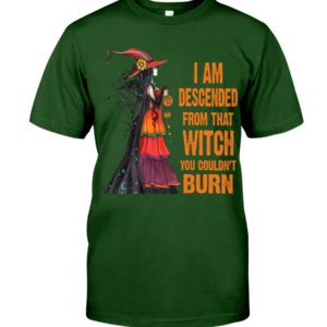 I Am Descended From That Witch You Couldn't Burn Halloween Shirt