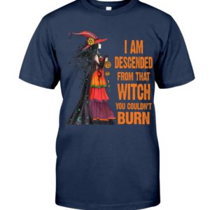 I Am Descended From That Witch You Couldn't Burn Halloween Shirt