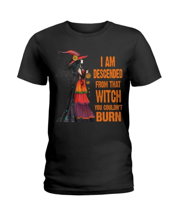I Am Descended From That Witch You Couldn't Burn Halloween Shirt