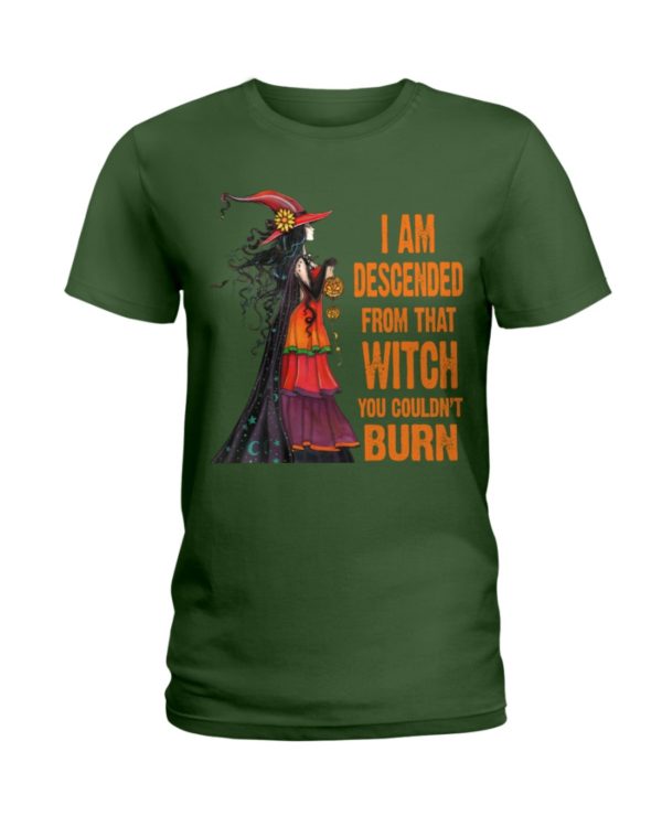 I Am Descended From That Witch You Couldn't Burn Halloween Shirt