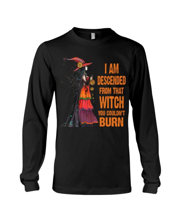 I Am Descended From That Witch You Couldn't Burn Halloween Shirt