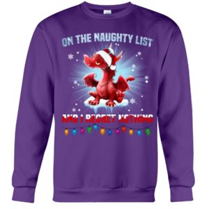 On The Naughty List And I Regret Nothing Shirt