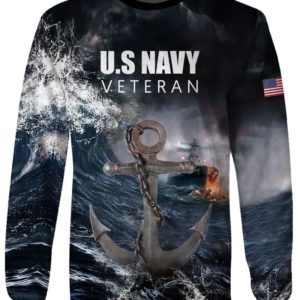 U.S Navy Veteran 3D All Over Print Shirt