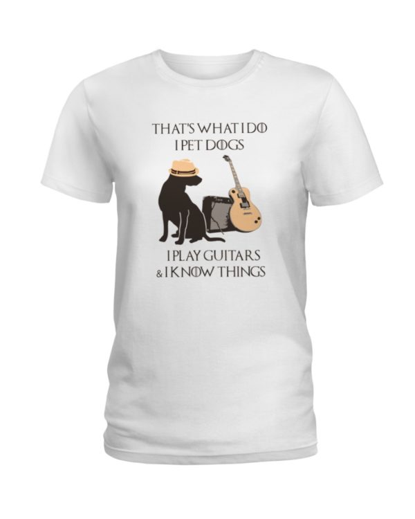 Dogs and Guitar That's What I Do I Play Guitar Shirt