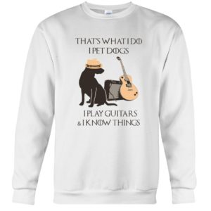 Dogs and Guitar That's What I Do I Play Guitar Shirt