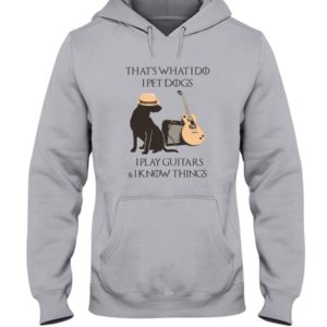 Dogs and Guitar That's What I Do I Play Guitar Shirt