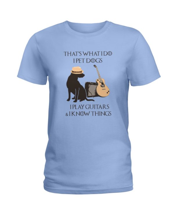 Dogs and Guitar That's What I Do I Play Guitar Shirt