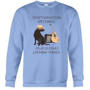 Dogs and Guitar That's What I Do I Play Guitar Shirt