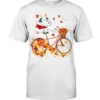 Snoopy in Bicycle & Maple leaves Shirt