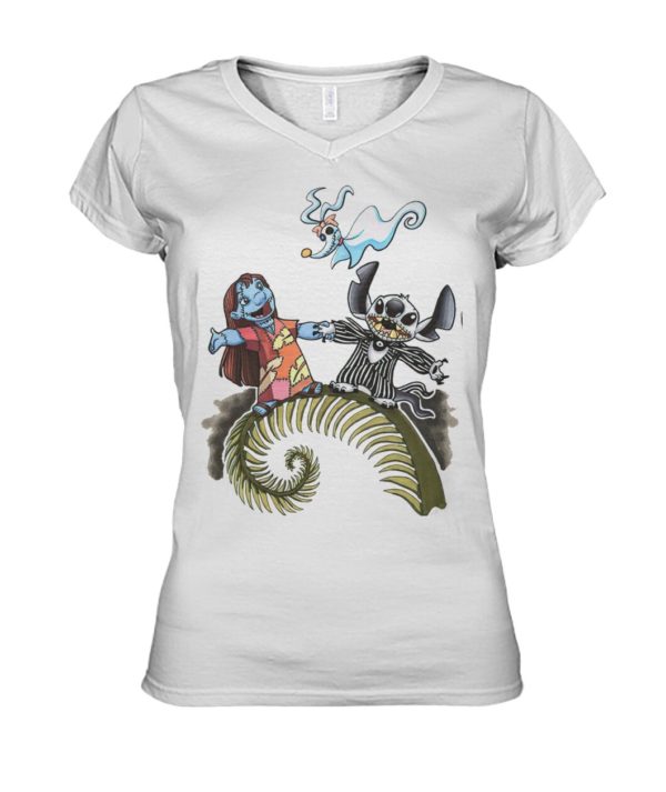 Lilo And Stitch As Jack And Sally Zero Shirt.