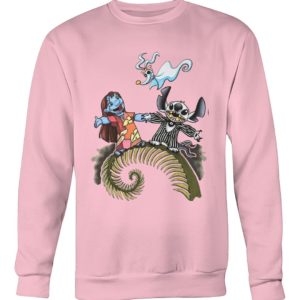 Lilo And Stitch As Jack And Sally Zero Shirt. image Lilo And Stitch As Jack And Sally Zero Shirt.