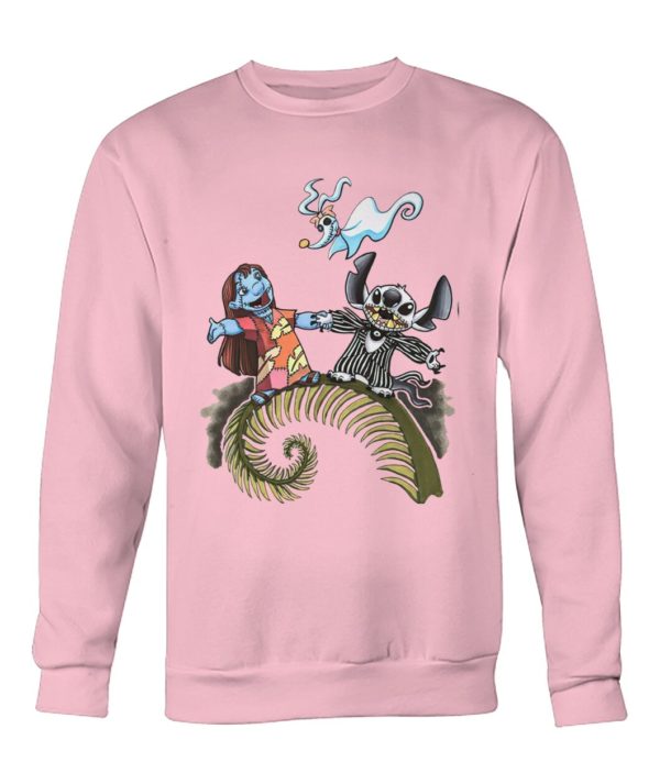 Lilo And Stitch As Jack And Sally Zero Shirt.