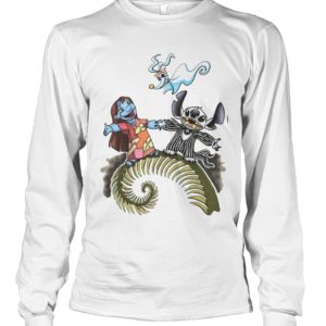Lilo And Stitch As Jack And Sally Zero Shirt. image Lilo And Stitch As Jack And Sally Zero Shirt.