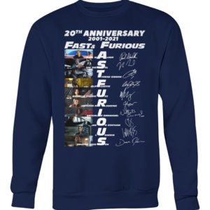 20th Anniversary 2001 2021 Fast & Furious Shirt image 20th Anniversary 2001 2021 Fast & Furious Shirt
