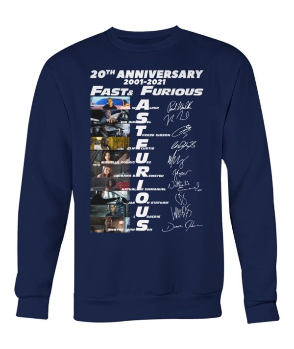 20th Anniversary 2001 2021 Fast & Furious Shirt