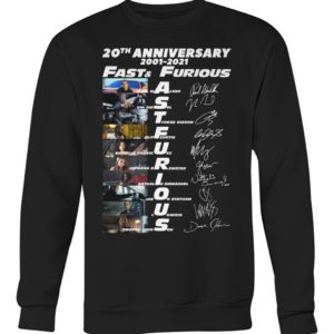 20th Anniversary 2001 2021 Fast & Furious Shirt image 20th Anniversary 2001 2021 Fast & Furious Shirt