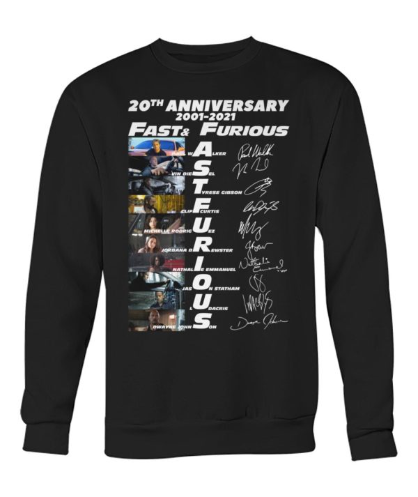 20th Anniversary 2001 2021 Fast & Furious Shirt
