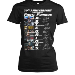20th Anniversary 2001 2021 Fast & Furious Shirt image 20th Anniversary 2001 2021 Fast & Furious Shirt