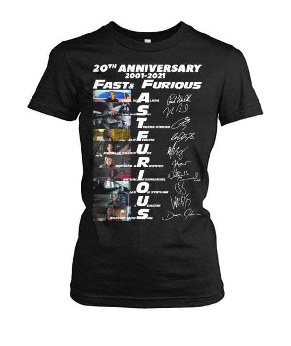 20th Anniversary 2001 2021 Fast & Furious Shirt