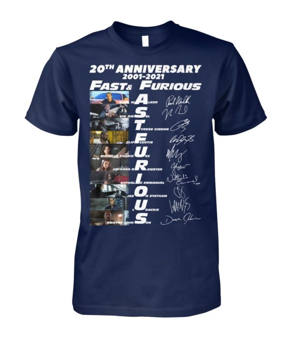 20th Anniversary 2001 2021 Fast & Furious Shirt