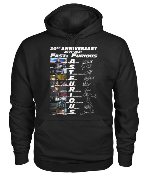 20th Anniversary 2001 2021 Fast & Furious Shirt
