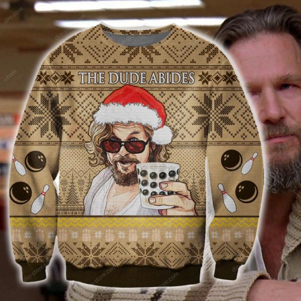 The Dude Abides 3D Print Christmas Sweater