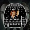 The X Files I Want To Believe 3D Print Christmas Sweater