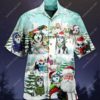 Merry Husky Christmas All Over Print Shirt