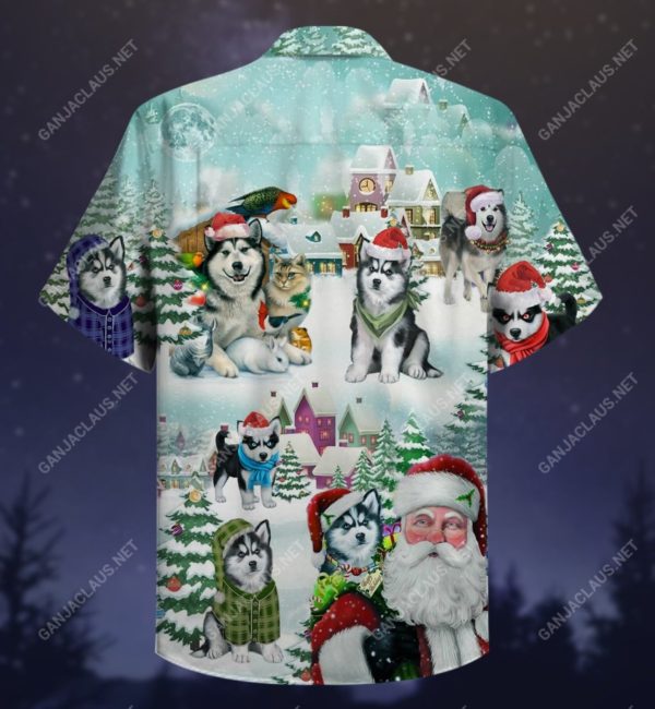 Merry Husky Christmas All Over Print Shirt