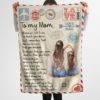 To My Mom Love Mail Blanket