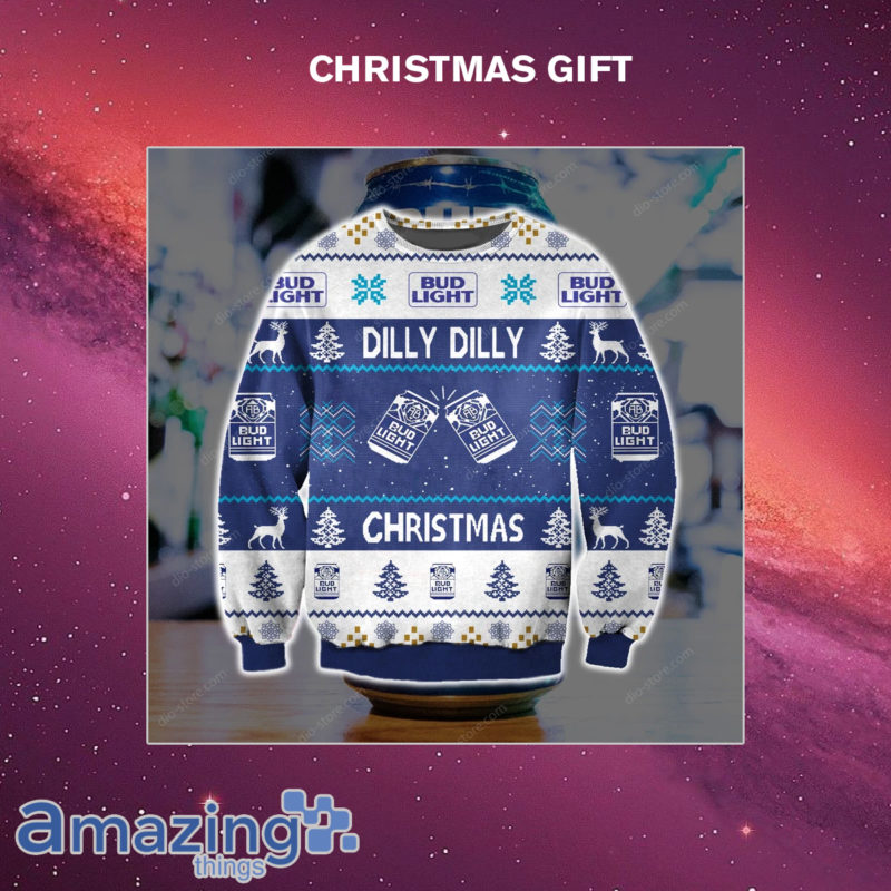 Bud Light Beer Dilly Dilly 3D Print Christmas Sweatshirt