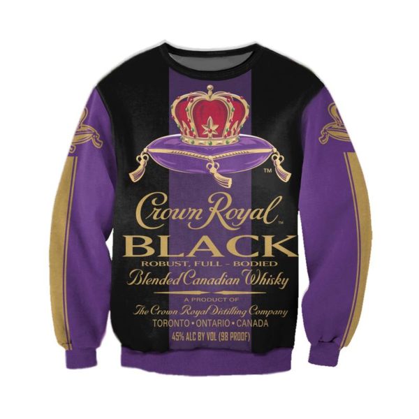 Crown Royal Black 3D All Over Print Shirt