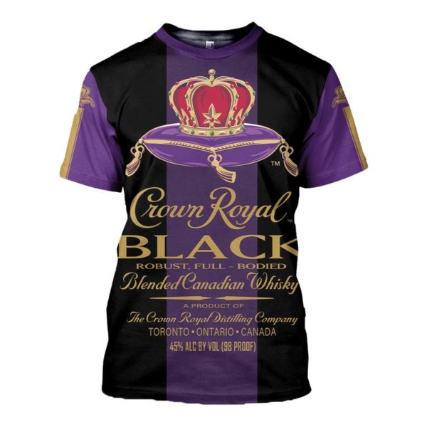 Crown Royal Black 3D All Over Print Shirt