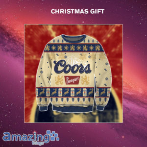 Coors Banquet Beer 3D Print Christmas Sweater