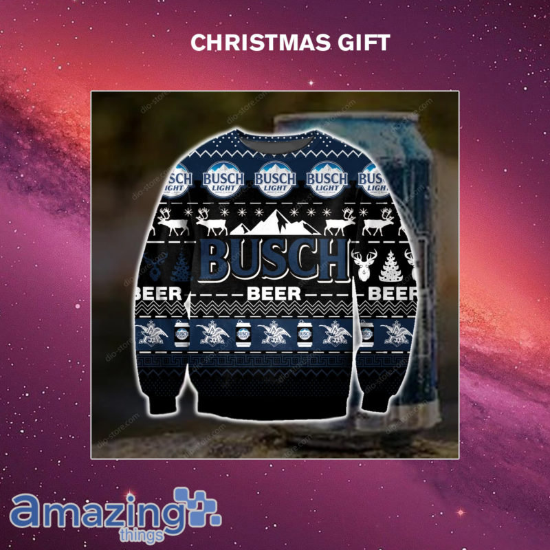 Dark Busch Beer 3D Print Christmas Sweater