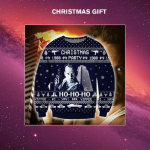 Die Hard Christmas Party 1988 3D Print Christmas Sweater