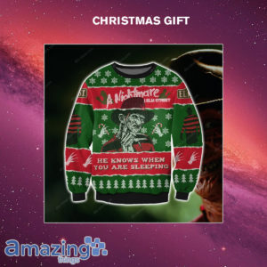 Freddy Krueger A Nightmare on Elm Street 3D Print Christmas Sweatshirt