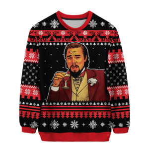 Laughing Leo – Leonardo Dicaprio 3D All Over Print Christmas Sweater