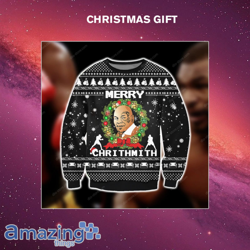 Mike Tyson Merry Chrithmith 3D Printed Christmas Sweatshirt