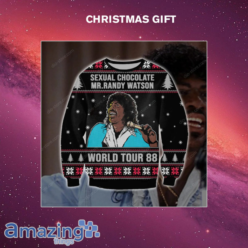 Sexual Chocolate Mr Randy Watson World Tour 88 3D Printed Christmas Sweatshirt