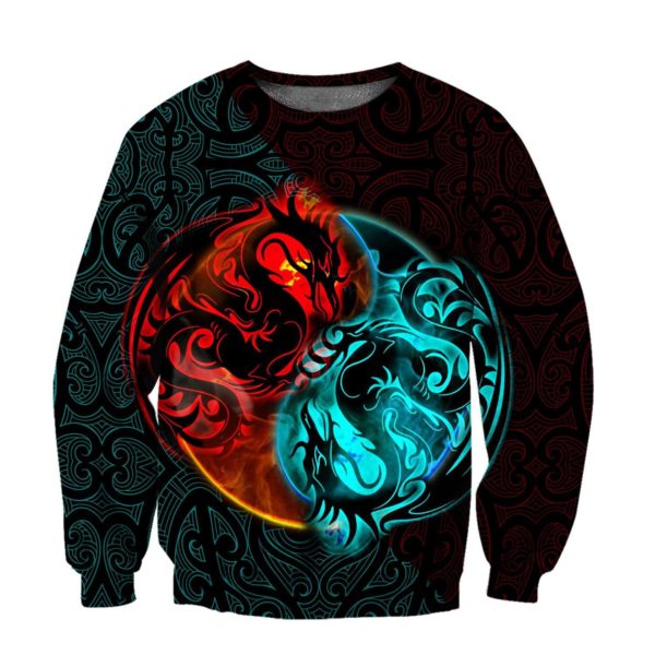 Dragon Yin Yang Art 3D All Over Print Shirt