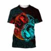 Dragon Yin Yang Art 3D All Over Print Shirt
