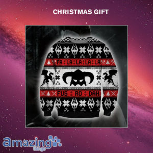 The Elder Scrolls Fa La La La Fus Ro 3D Print Christmas Sweatshirt