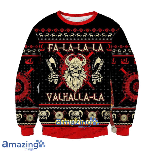 Viking Valhalla la 3D Printed Christmas Sweatshirt